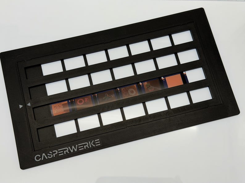4-Row 110 Film Negative Holder for Epson V700, V800 & full-width backlight scanners