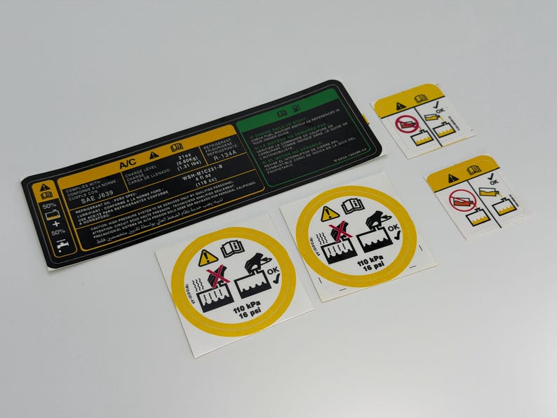 Coolant Decal Set for 2007–2009 Shelby GT500